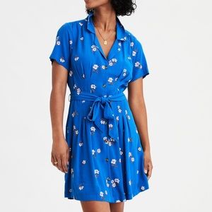 American Eagle Floral Shirtdress